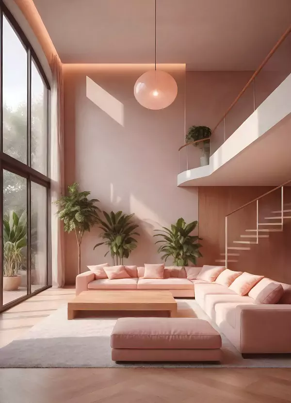 Elegant spacious living room with large windows at Conscient Elaira Residences